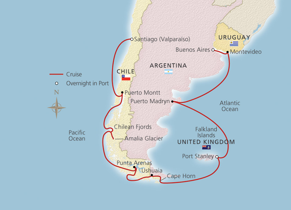 south america and chilean fjords cruises